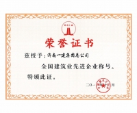全國建筑業(yè)先進(jìn)企業(yè)